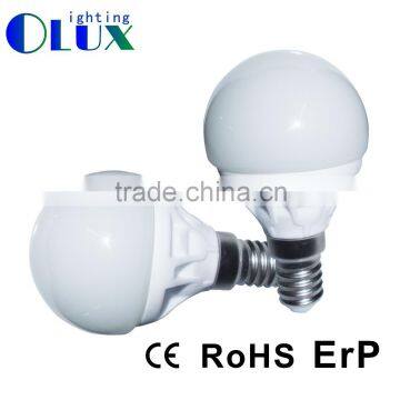 High quality CE RoHS Approved Ceramic thermal plastic G45 500lm E14 E27 6W LED bulb