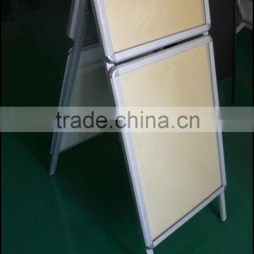 Double Sided A Frame Sidewalk Advertisement Stand Market Pavement Snap Display photo-2