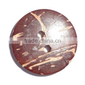 2-hole laser engraved decorative wood buttons for garment/clothing