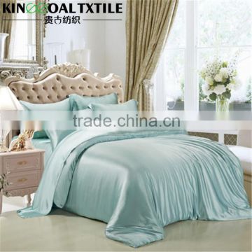 Luxury and soft plaid 100% pure Silk 16mm super king size duvet covers