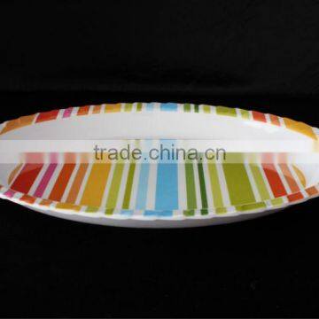 18.8 inch oval melamine tray