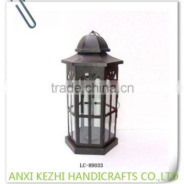 LC-89033 Antique Candle Holder Metal Large Garden Lantern