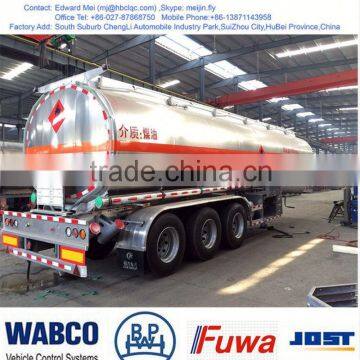 Pupular Fule Tank Trailer 40 M3, Stainless Steel Tanker Semi Trailer photo-5