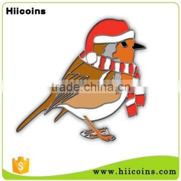Hotselling Manufacturer Soft Enamel Metal Antiqu Copper Bird Lapel Pin Badge