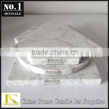 Natural Marble Serving Trays Pizza Plates Cheese Trays photo-4