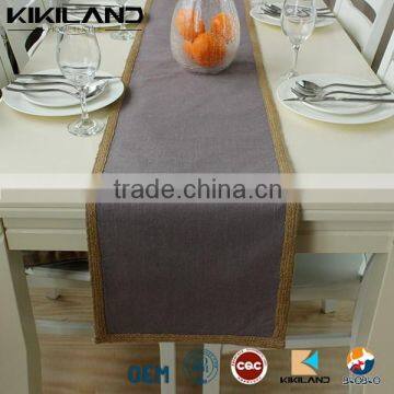 Fake linen high quality artificial grass lace table runner