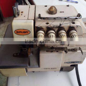 Large Stock Used Second Hand Stitch Tested Good Condition Overlock Sewing Machine SIRUBA 747 photo-3