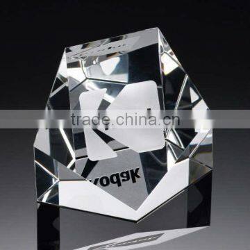 3d laser crystal paper weight