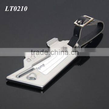 Wedding Favor Souvenir Steamer Luggage Label Leather Strap Metal Ship Travel Name Tag Stainless Steel Personalized Luggage Tag photo-5