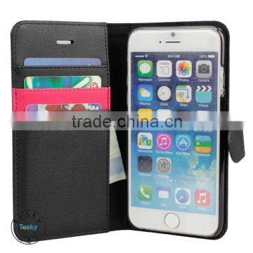 2014 new design mobile phone case for iphone 6 , wallet leather case for iphone 6