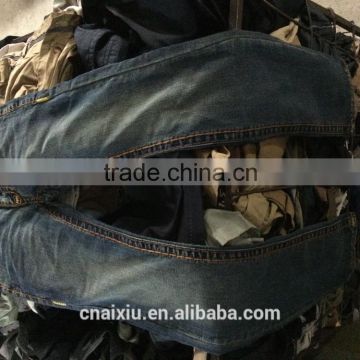 wholesale high quality second hand clothing used men summer jean pants