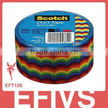 2013 New Arrived Rainbow Duck Tape Insulation Wholeseale