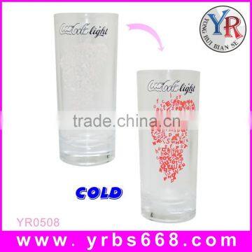 Hot Sale Color Changing Glass Cup Glassware Tumbler