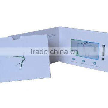 Customized printing LCD video business card 4.3inch video brochure