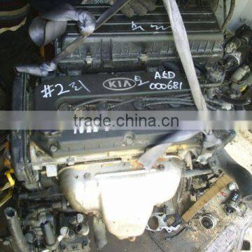 USED ENGINE GASOLINE A5D EURO-3-4 ASSY-SUB COMPLETE SET FOR KIA VEHICLES 2000-2005 MNR