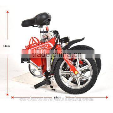 Mini Portable Folding Electric Bike / Electric Bicycle 14 Inch Made in Shenzhen, China