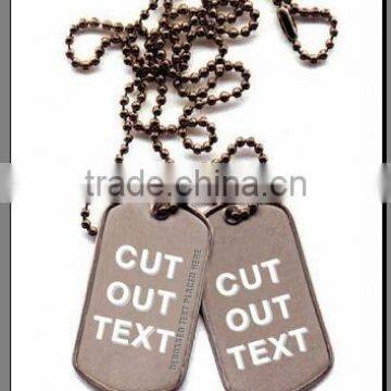 military metal dog tag