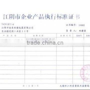 Product performance standards book