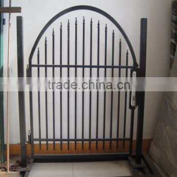 round post single garden gate