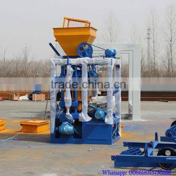 QT4-24 hot product automation concrete paver manufacturing line