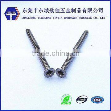 China high quality furniture screw with flat head PZ drive