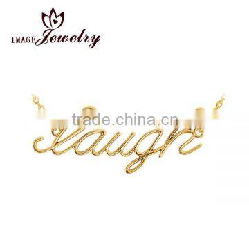 2016 fashion gold plated necklace high quality custom necklace