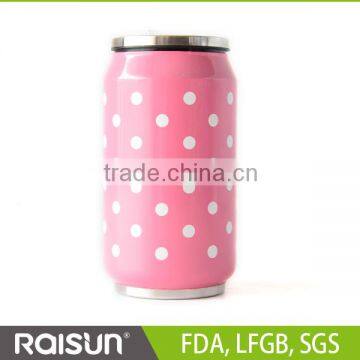 new design double wall stainless steel plastic Tumbler thermos 280ml 500ml