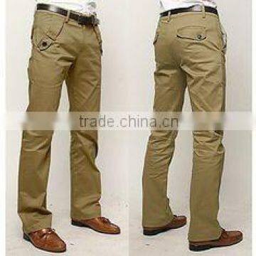 Man tight wholesale cotton camisa de chino pants trousers