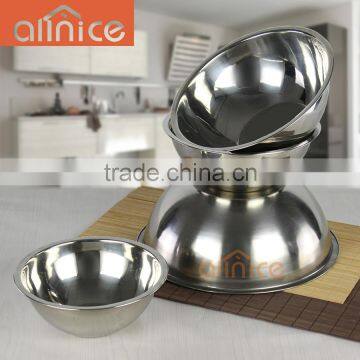 ALLNICE stainless steel soup bowl/mental mixing bowl/bowl set