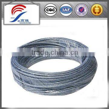 transparent pvc coated steel wire rope tennis net-rope