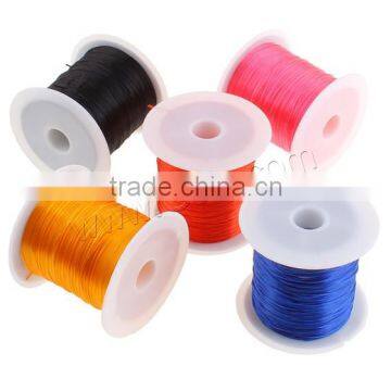 1mm mixed color jewelry waxed cord nylon elastic thread