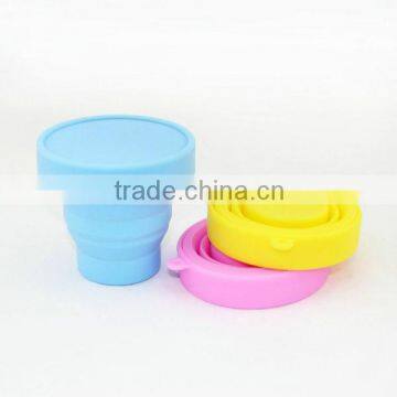 China Supplier Hot Selling High Quality Heat Resistance Folding Silicone Cup
