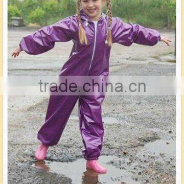 newest pvc raincoat kids coverall