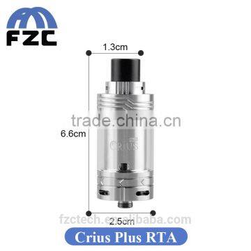 Hot selling authentic obs 25mm RTA tank crius plus tank