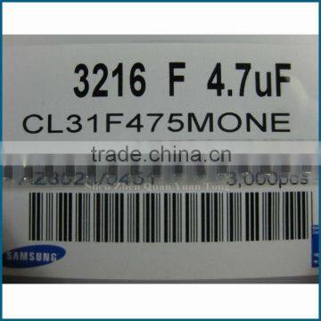 Capacitors CL31F475MONE 16V 4.7UF 20%