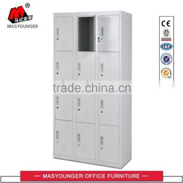 high quality gray office furniture staff clothing 12 doors steel locker