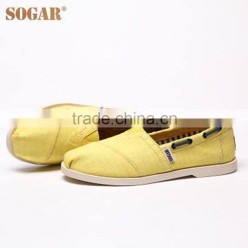 Custom Logo Design Canvas Casual Shoes Rubber Outsole Women's Nautical Bimini Shoes photo-3