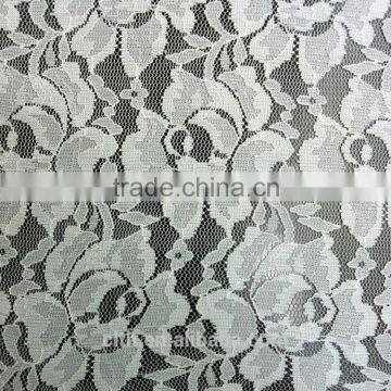 big pretty flower popular lace design good elastic lace fabric for curtain