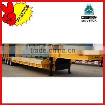 3 Axle Lowbed Truck Trailer with Ladder in Africa