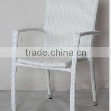 garden furniture rattan vase chair in white wicker color