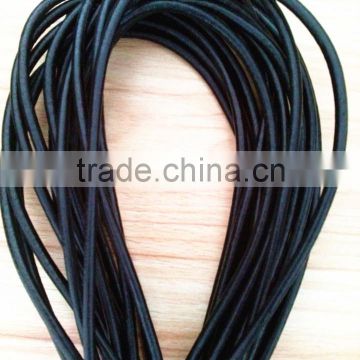 4mm Round Leather Cord black