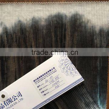 2016 new fashion Polyester spandex tied dyeing knit rib fabric for garments