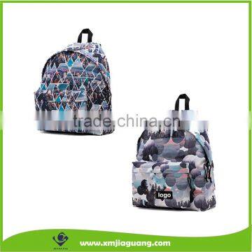 Lightweight Printed Polyester Fashionable Backpack for Women Girls