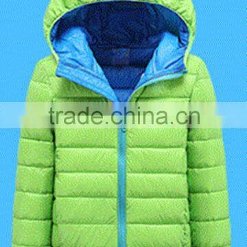 2016 New Design Boys Duck Down Hooded Winter Jacket