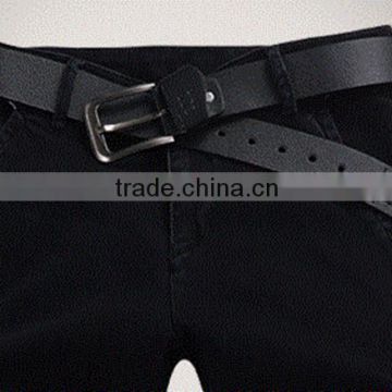 2016 Mens fancy pure black windproof jeans pant