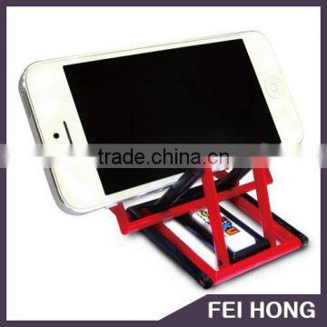 Promotion folding custom color nylon mobile phone stand