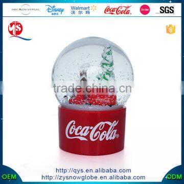 Hot Selling Xmas Snow Globe ,Resin Customers The Red Base Snow Globe for Wholesale