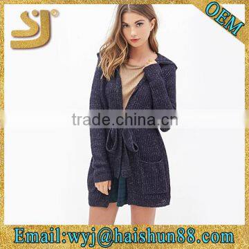 Open front hooded cardigan 2015