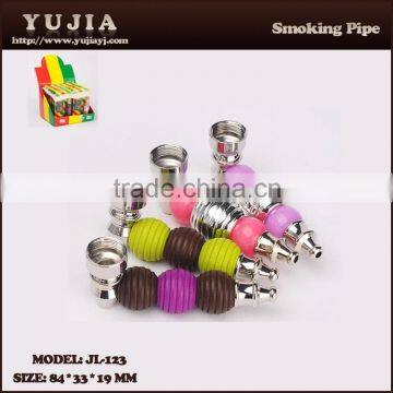 2015 YuJia good quality ice cream ball tobacco pipe wholesale smoking pipe JL-123