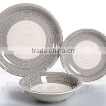 Color Rim Stoneware Glazed Dinner Set/12/16/18/19/20/30pcs Color Glazed Dishware/tableware photo-5